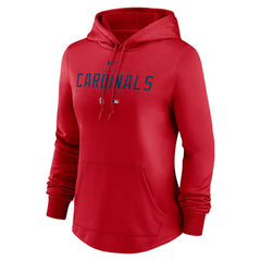 St. Louis Cardinals Women's Authentic Collection Pregame Performance Pullover Hoodie - Red | Nike