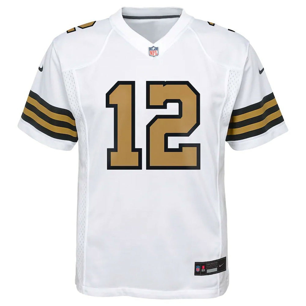 Chris Olave New Orleans Saints Youth Game Jersey - White | Nike outlet