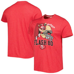 Jerry Rice San Francisco 49ers Homage Unisex Caricature Retired Player Tri-Blend T-Shirt - Scarlet outlet