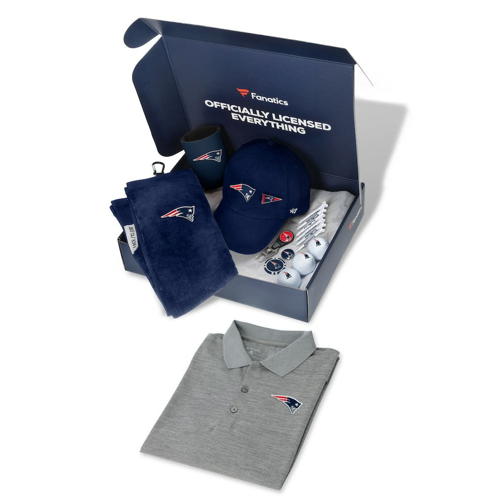 New England Patriots WinCraft Pack Golf Themed Gift Box - $155+ Value online