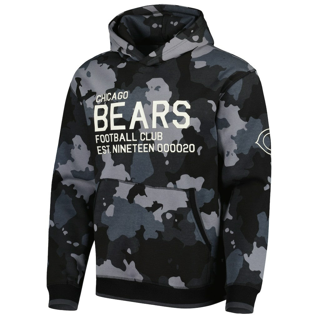 Chicago Bears The Wild Collective Camo Pullover Hoodie - Black online