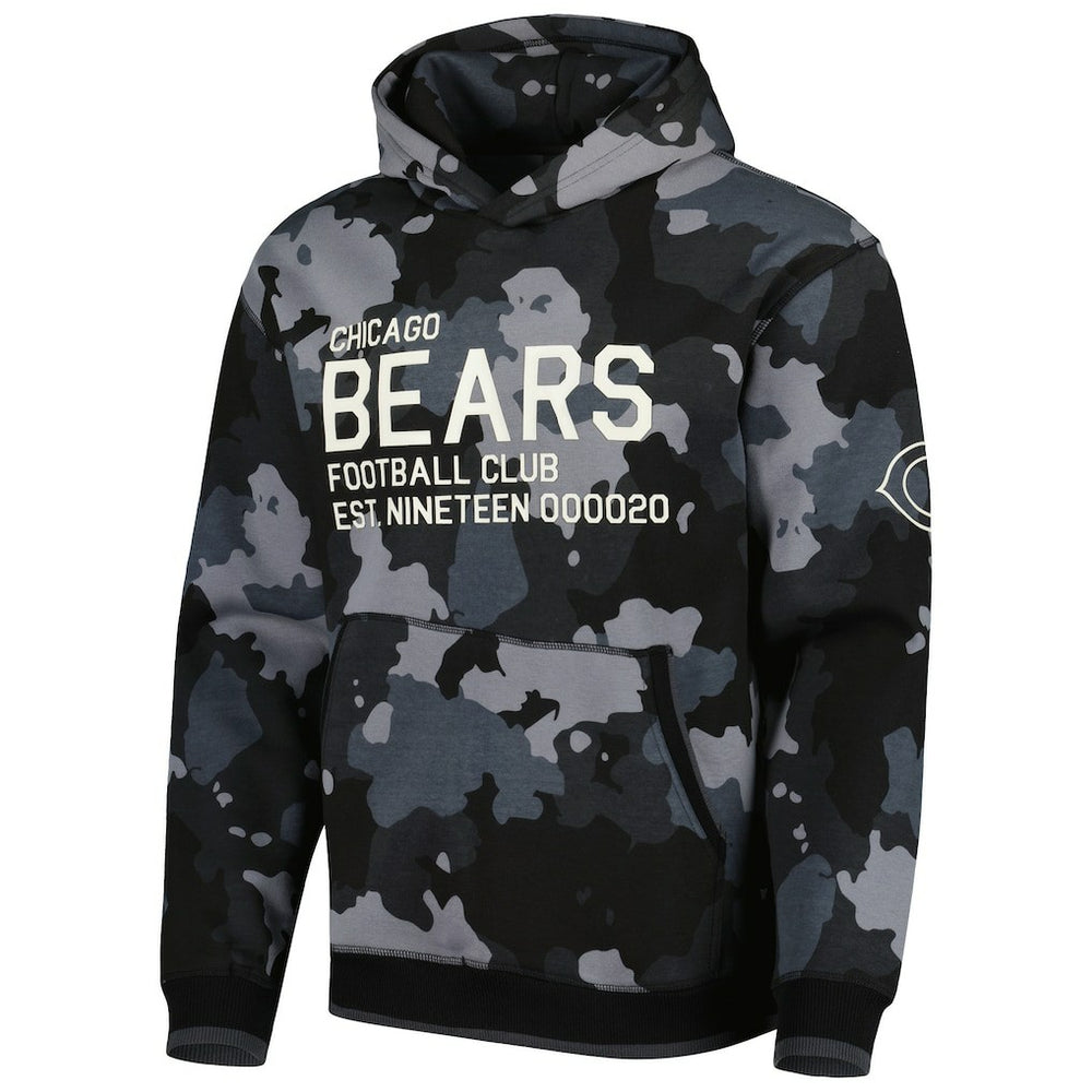 Chicago Bears The Wild Collective Camo Pullover Hoodie - Black online