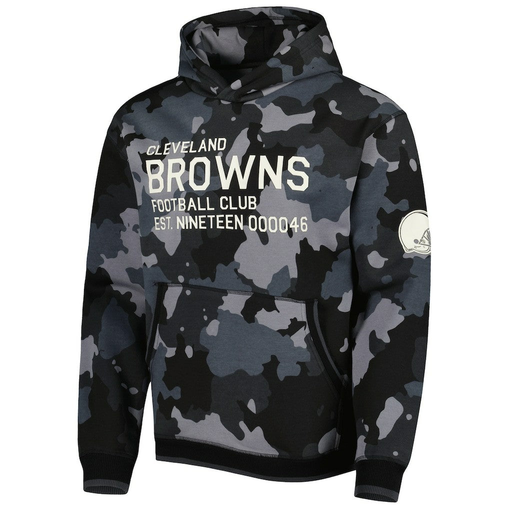 Cleveland Browns The Wild Collective Camo Pullover Hoodie - Black online