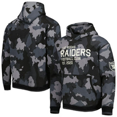 Las Vegas Raiders The Wild Collective Camo Pullover Hoodie - Black outlet