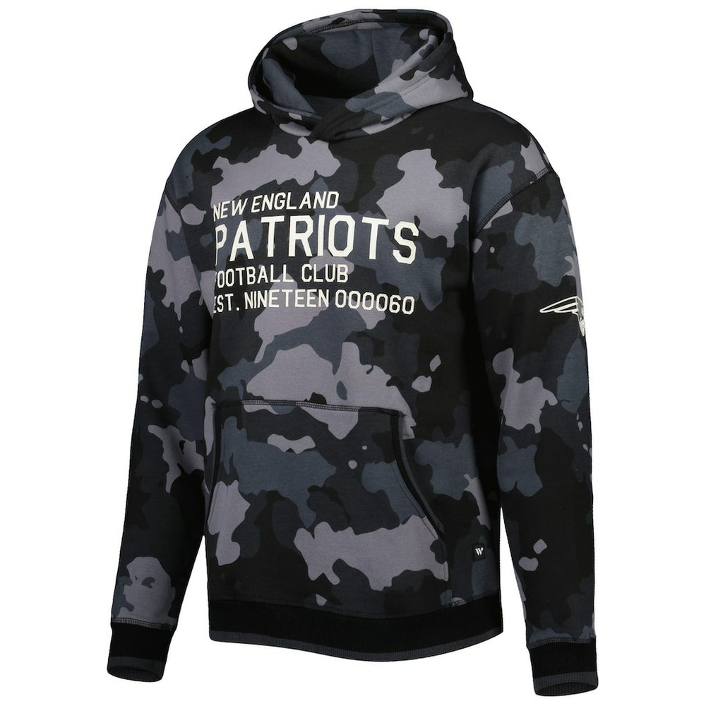 New England Patriots The Wild Collective Camo Pullover Hoodie - Black on sale