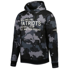New England Patriots The Wild Collective Camo Pullover Hoodie - Black on sale