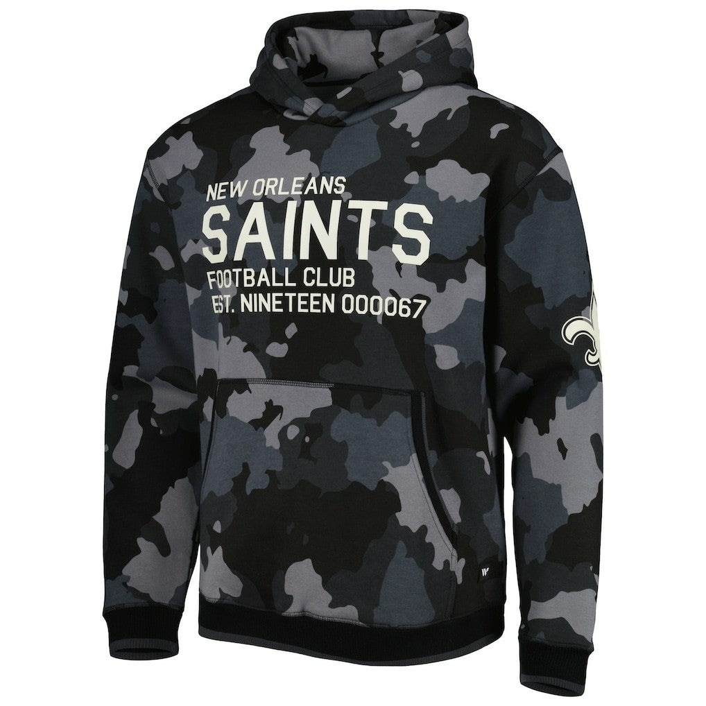 New Orleans Saints The Wild Collective Camo Pullover Hoodie - Black sale