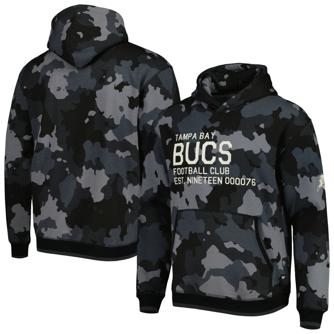 Tampa Bay Buccaneers The Wild Collective Camo Pullover Hoodie - Black cheap