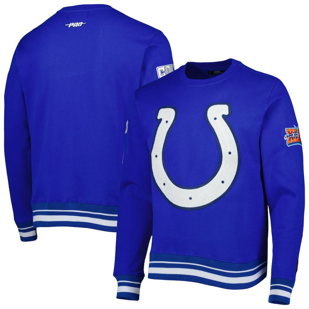 Indianapolis Colts Pro Standard Mash Up Pullover Sweatshirt - Royal discount