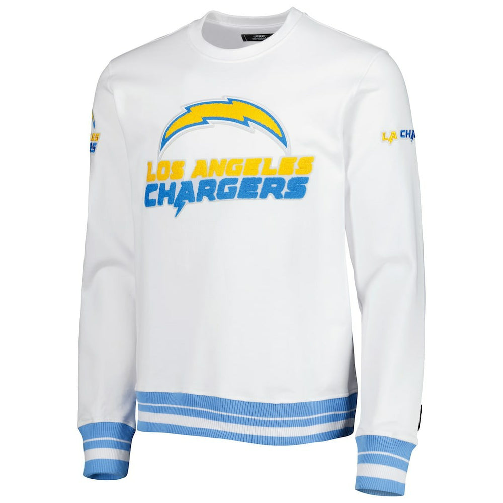 LA Chargers Pro Standard White Mash Up Pullover Sweatshirt online