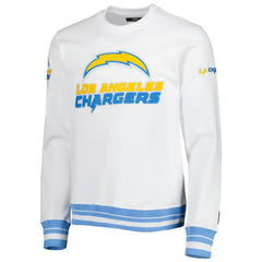 LA Chargers Pro Standard White Mash Up Pullover Sweatshirt online