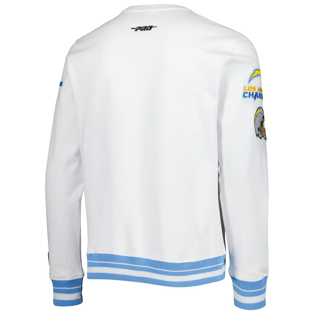LA Chargers Pro Standard White Mash Up Pullover Sweatshirt online