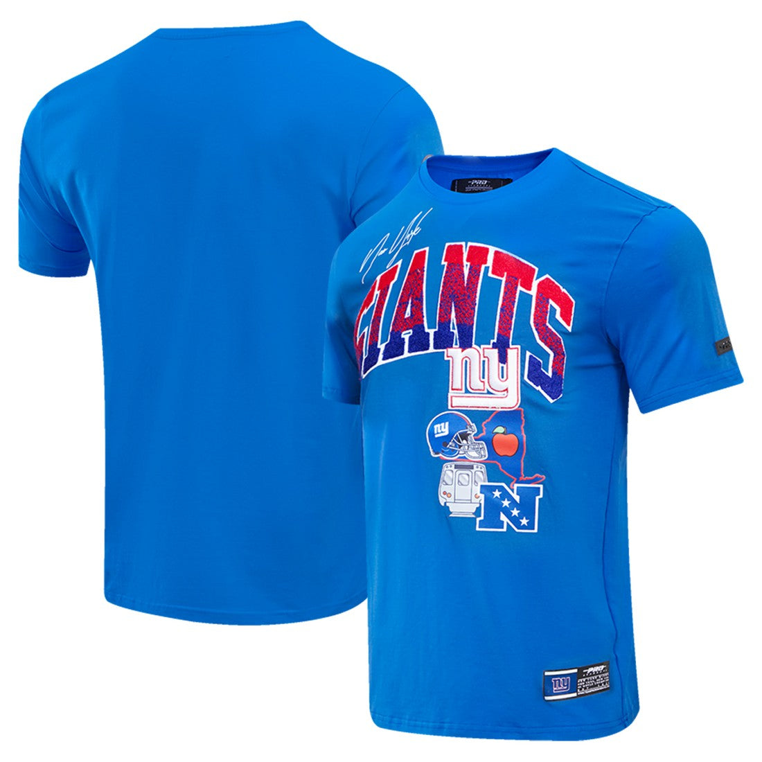 New York Giants Pro Standard Super Bowl XLVI Patch Hometown Collection T-Shirt - Royal outlet