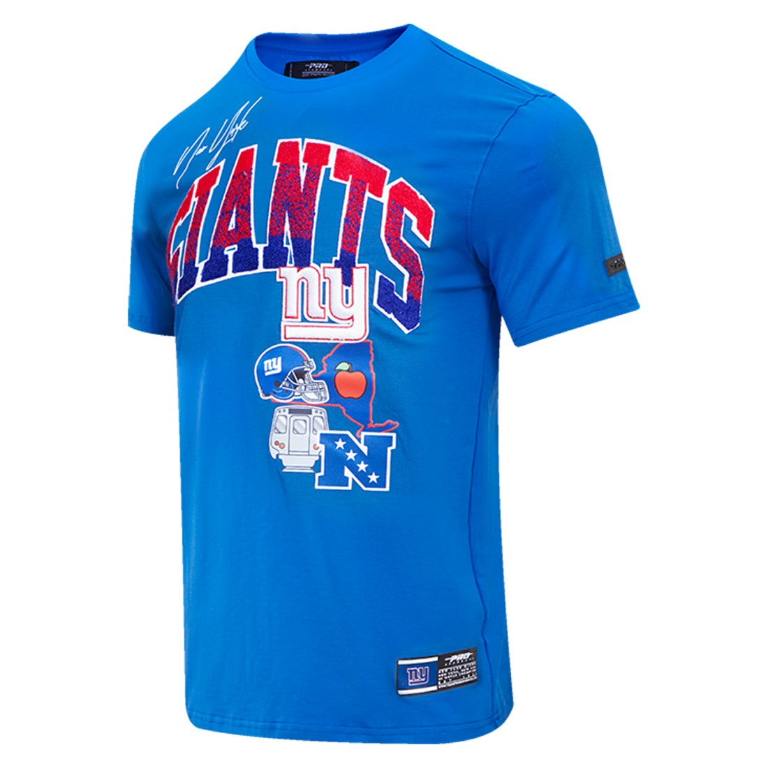 New York Giants Pro Standard Super Bowl XLVI Patch Hometown Collection T-Shirt - Royal outlet