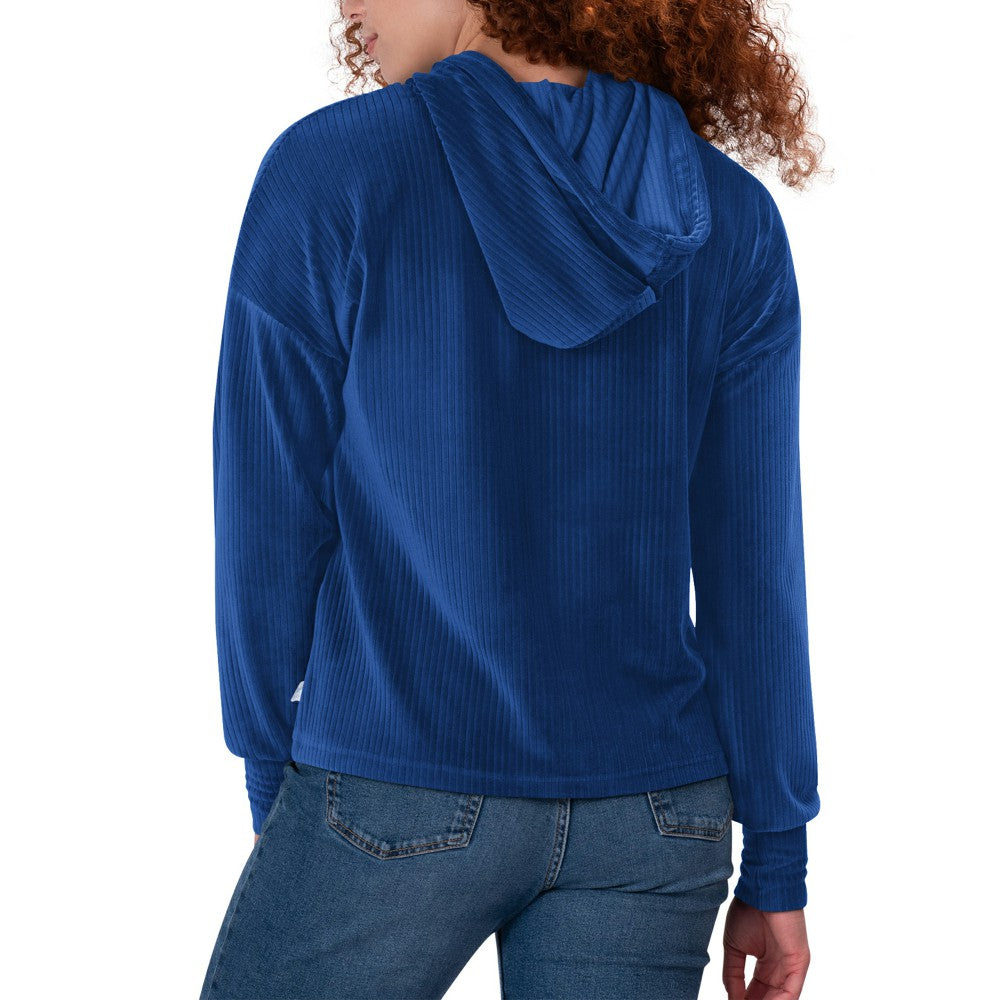 Los Angeles Dodgers Touch Women's End Line Pullover Hoodie - Royal