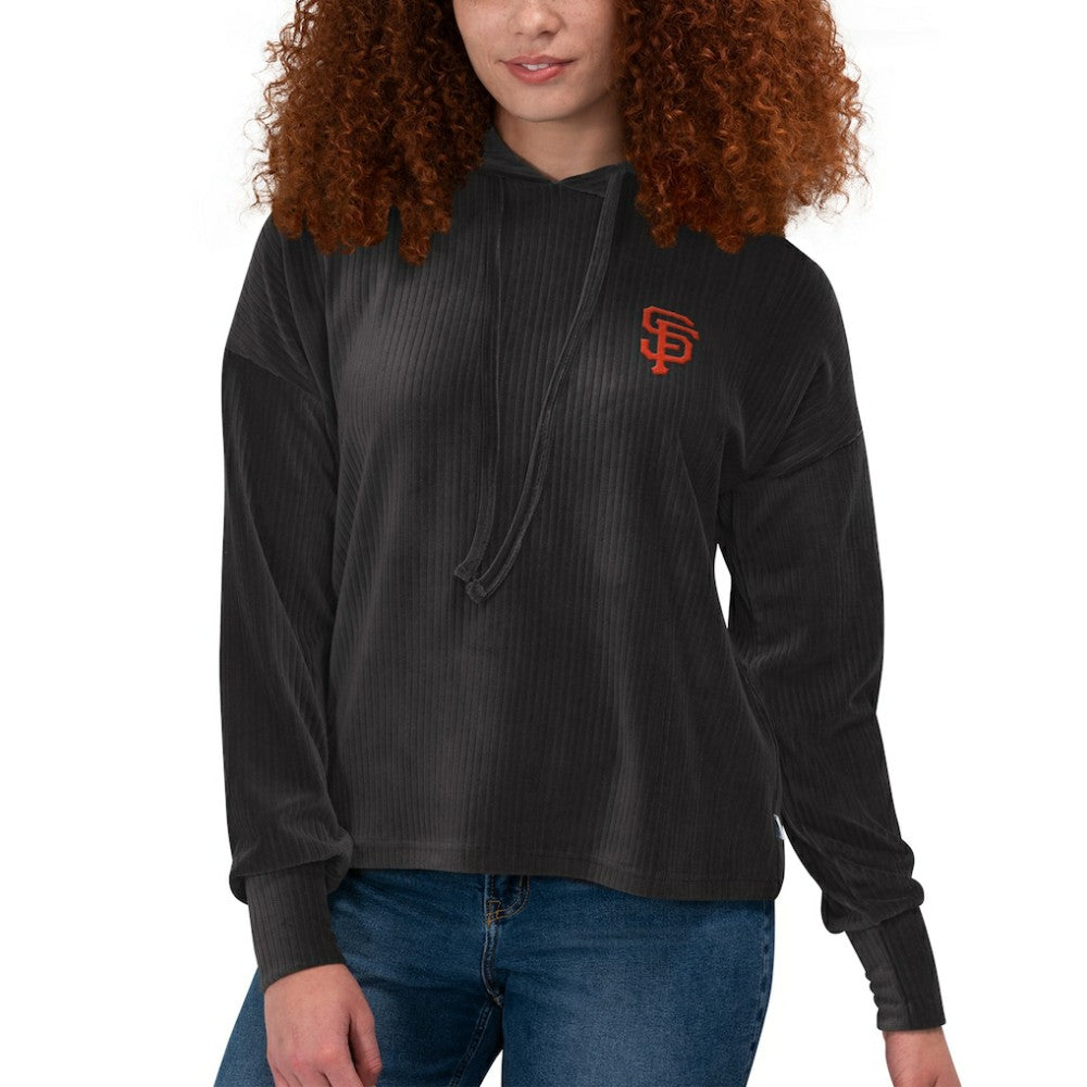San Francisco Giants Touch Women's End Line Pullover Hoodie - Black