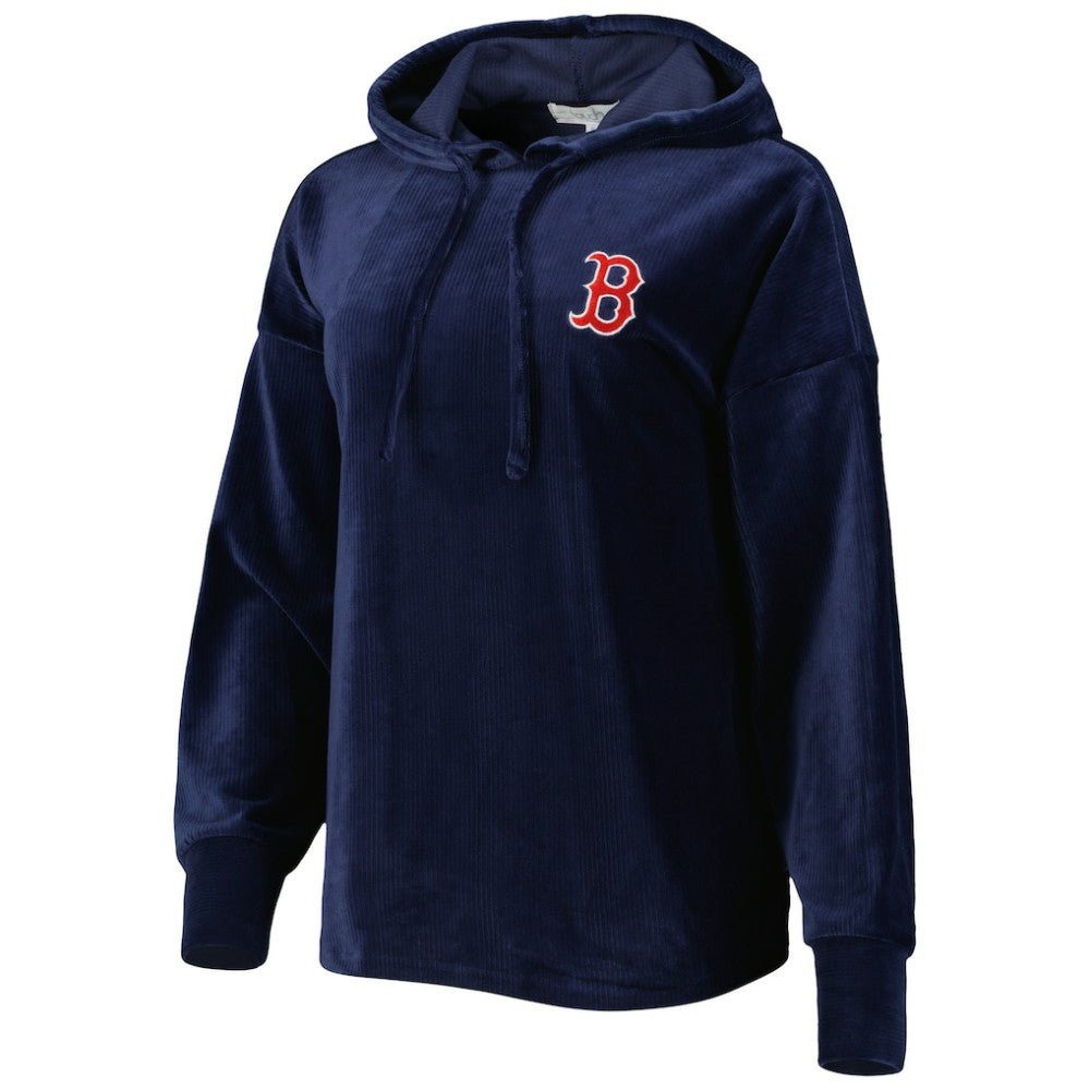 Boston Red Sox Touch Women's End Line Pullover Hoodie - Navy