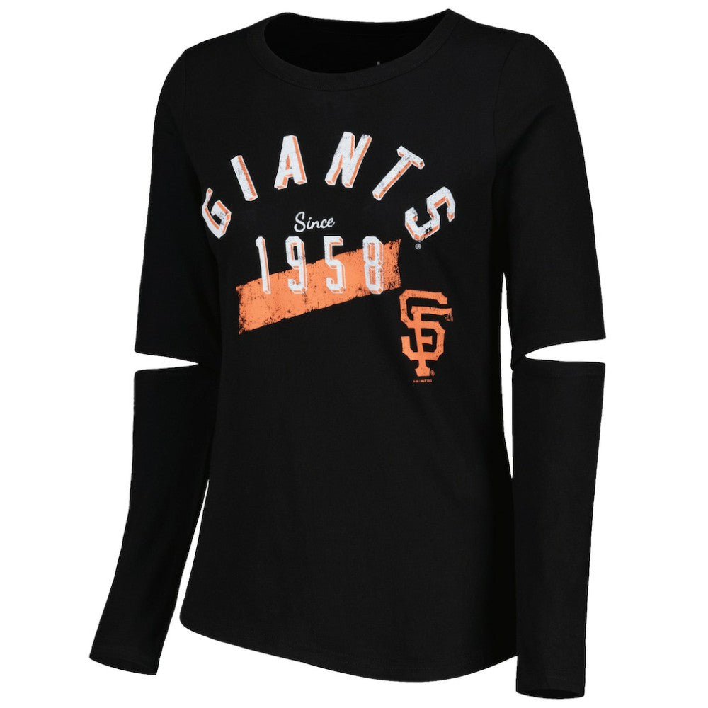 San Francisco Giants Touch Women's Formation Long Sleeve T-Shirt - Black