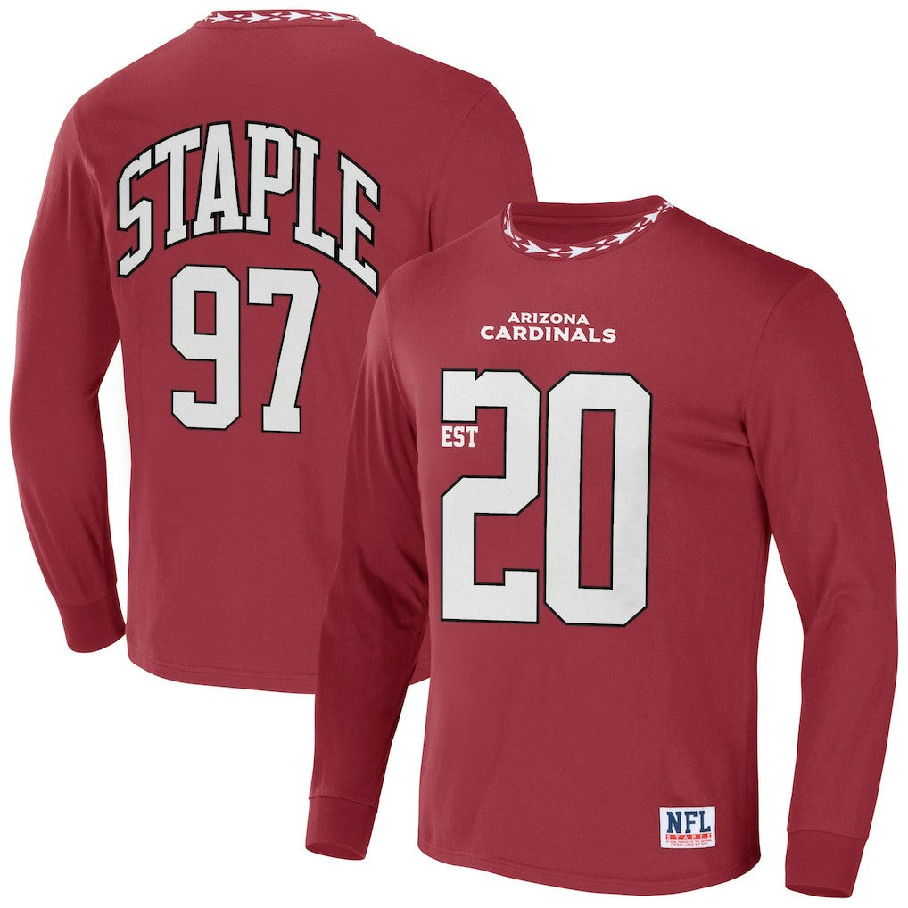 Arizona Cardinals NFL x Staple Core Team Long Sleeve T-Shirt - Red for sale