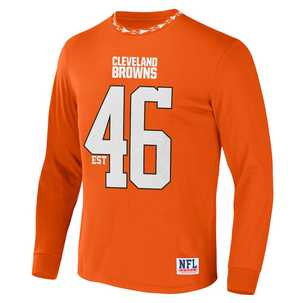 Cleveland Browns NFL x Staple Core Team Long Sleeve T-Shirt - Orange discount