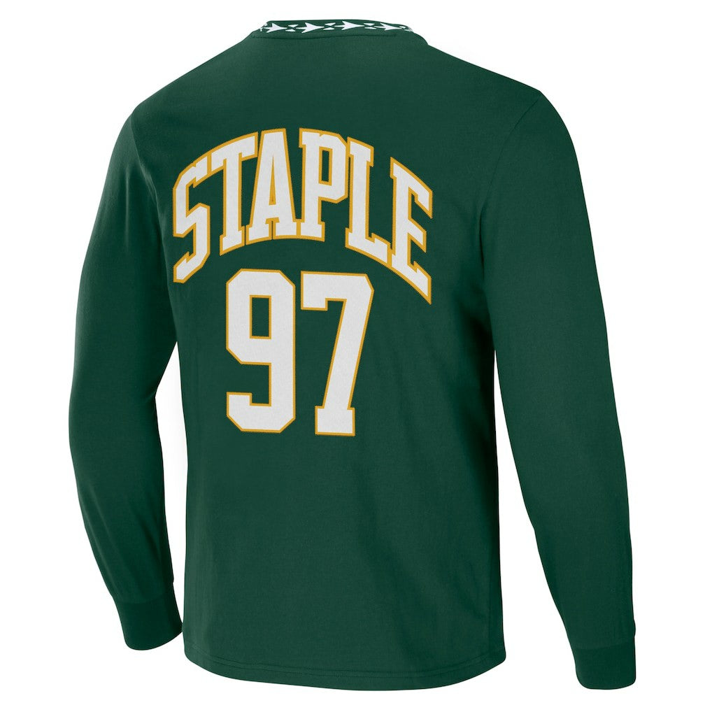 Green Bay Packers NFL x Staple Core Team Long Sleeve T-Shirt - Hunter Green on sale