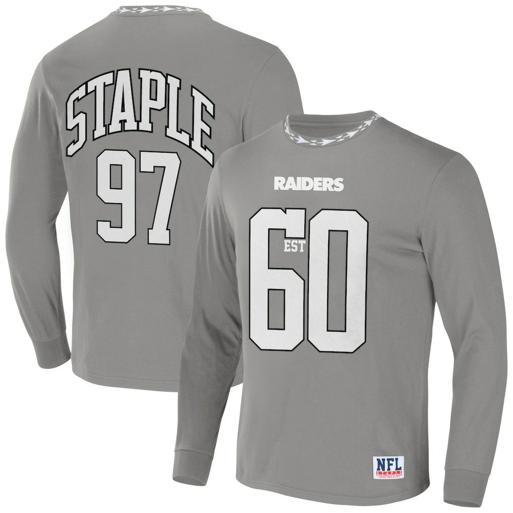 Las Vegas Raiders NFL x Staple Core Team Long Sleeve T-Shirt - Gray online