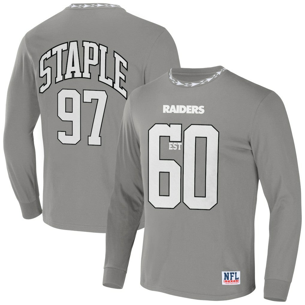 Las Vegas Raiders NFL x Staple Core Team Long Sleeve T-Shirt - Gray online