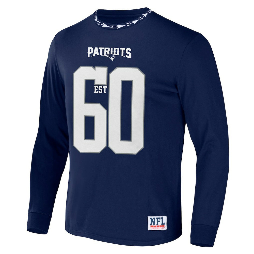 New England Patriots NFL x Staple Core Team Long Sleeve T-Shirt - Navy for sale