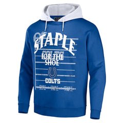 Indianapolis Colts NFL x Staple Throwback Vintage Wash Pullover Hoodie - Blue outlet