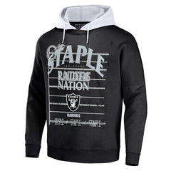 Las Vegas Raiders NFL x Staple Throwback Vintage Wash Pullover Hoodie - Black discount