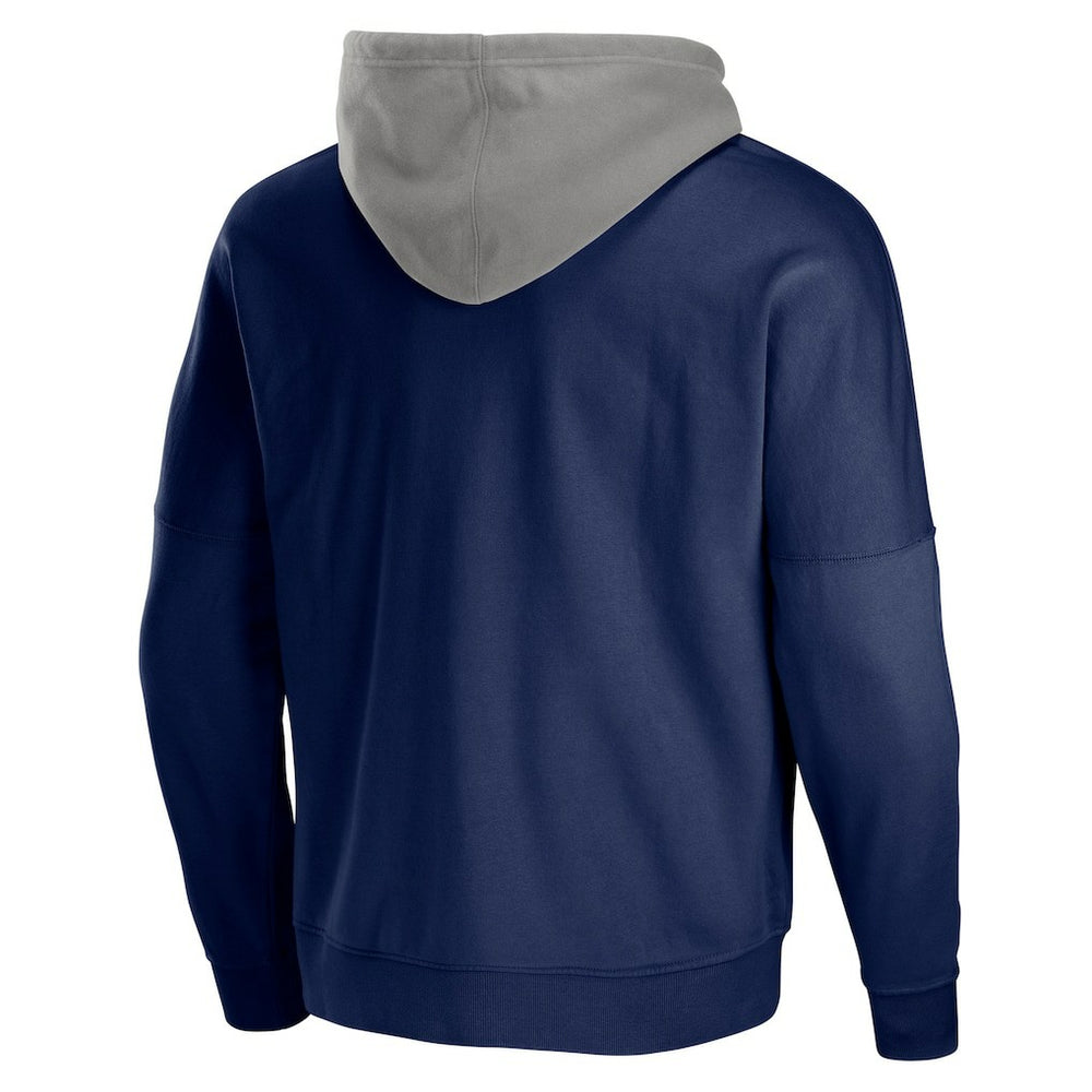 New England Patriots NFL x Staple Throwback Vintage Wash Pullover Hoodie - Navy discount