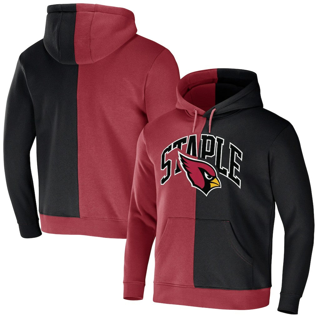 Arizona Cardinals NFL x Staple Split Logo Pullover Hoodie - Cardinal discount