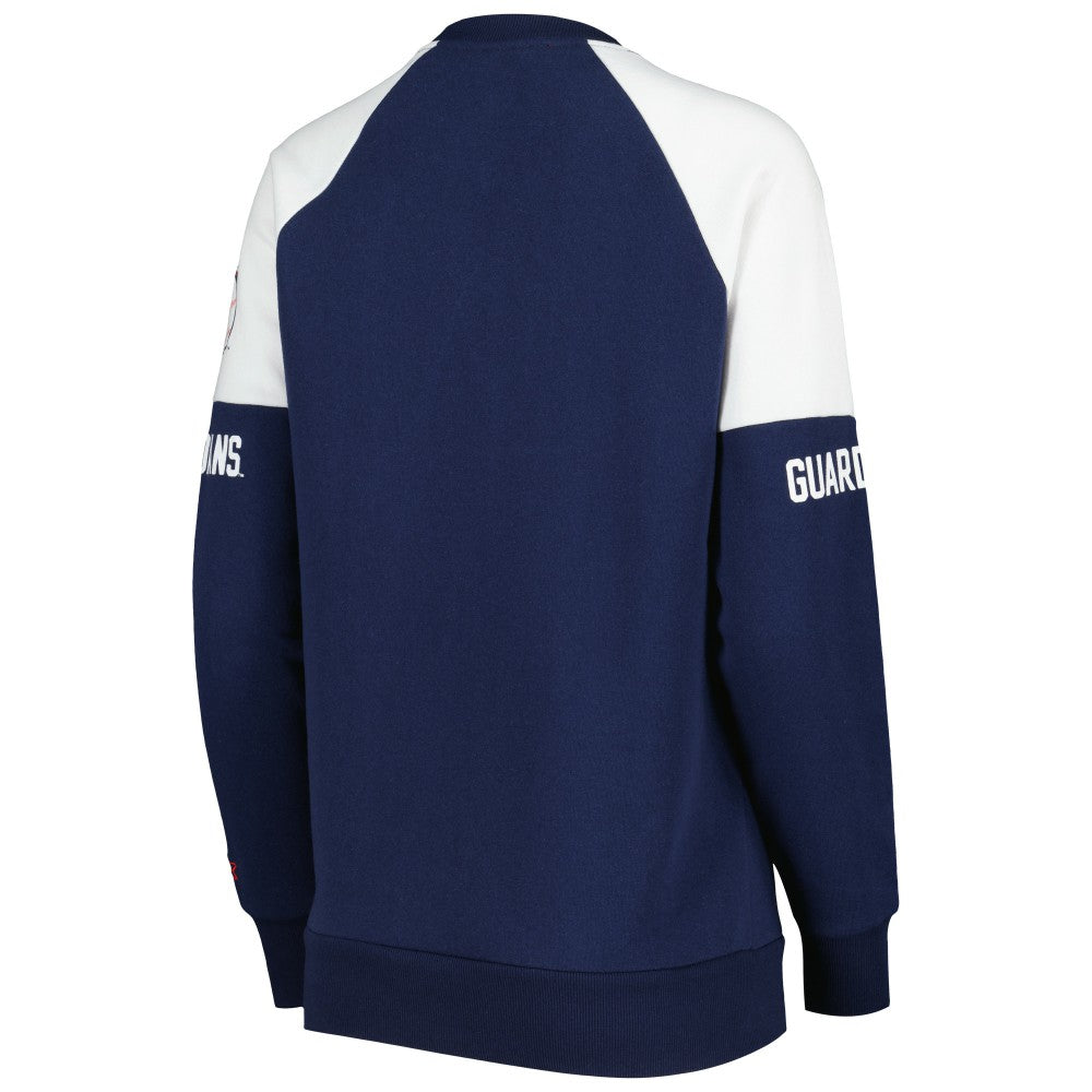 Cleveland Guardians Starter Women's Baseline Raglan Pullover Sweatshirt - Navy/Red