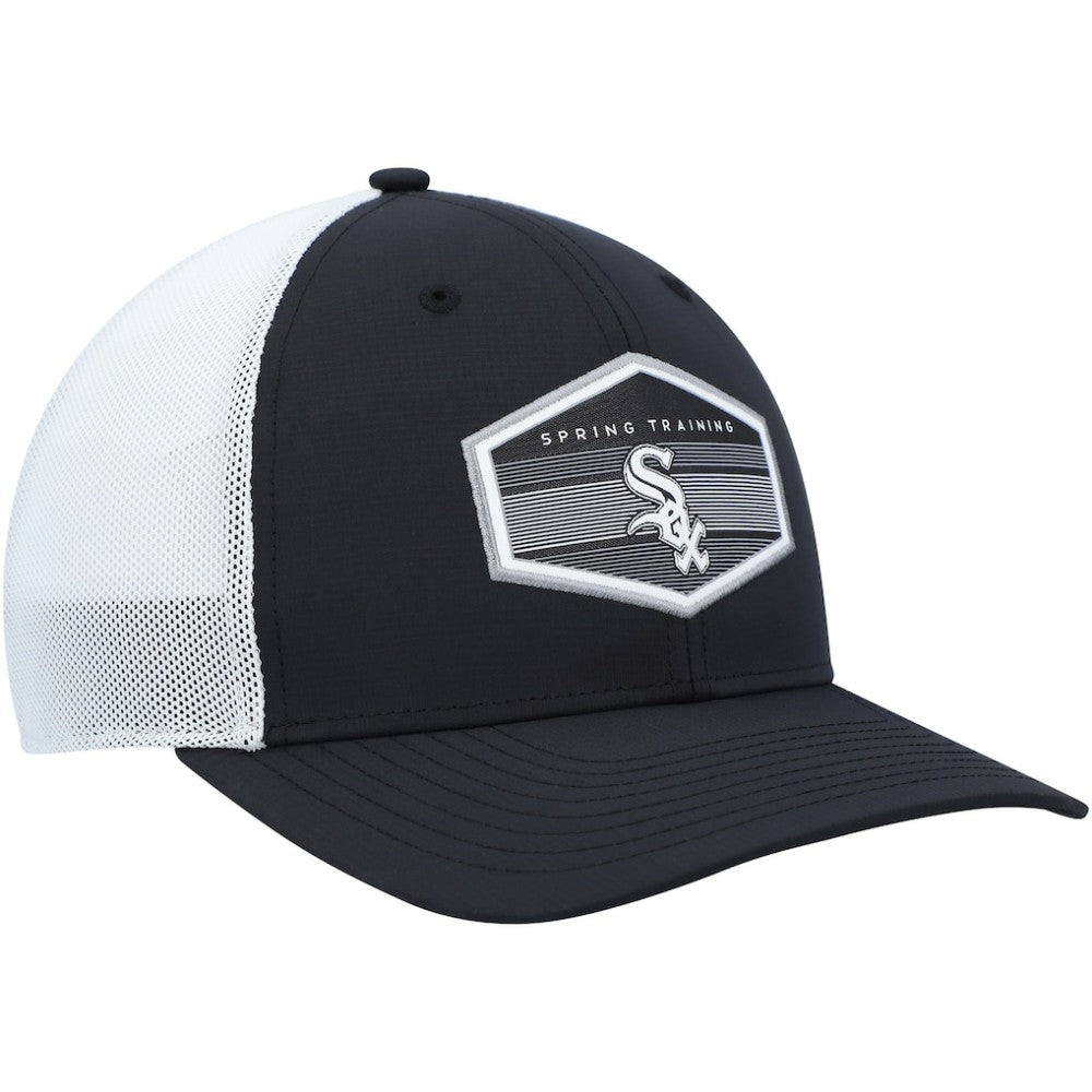 Chicago White Sox Spring Training Burgess Trucker Adjustable Hat - Black/White | 47 brand