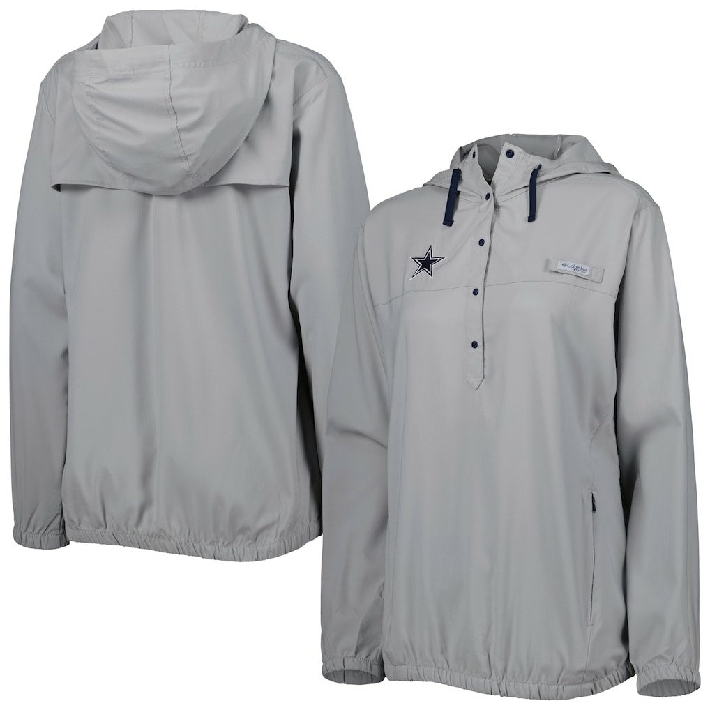Dallas Cowboys Women's Tamiami Omni-Shade Pullover Hoodie - Gray outlet