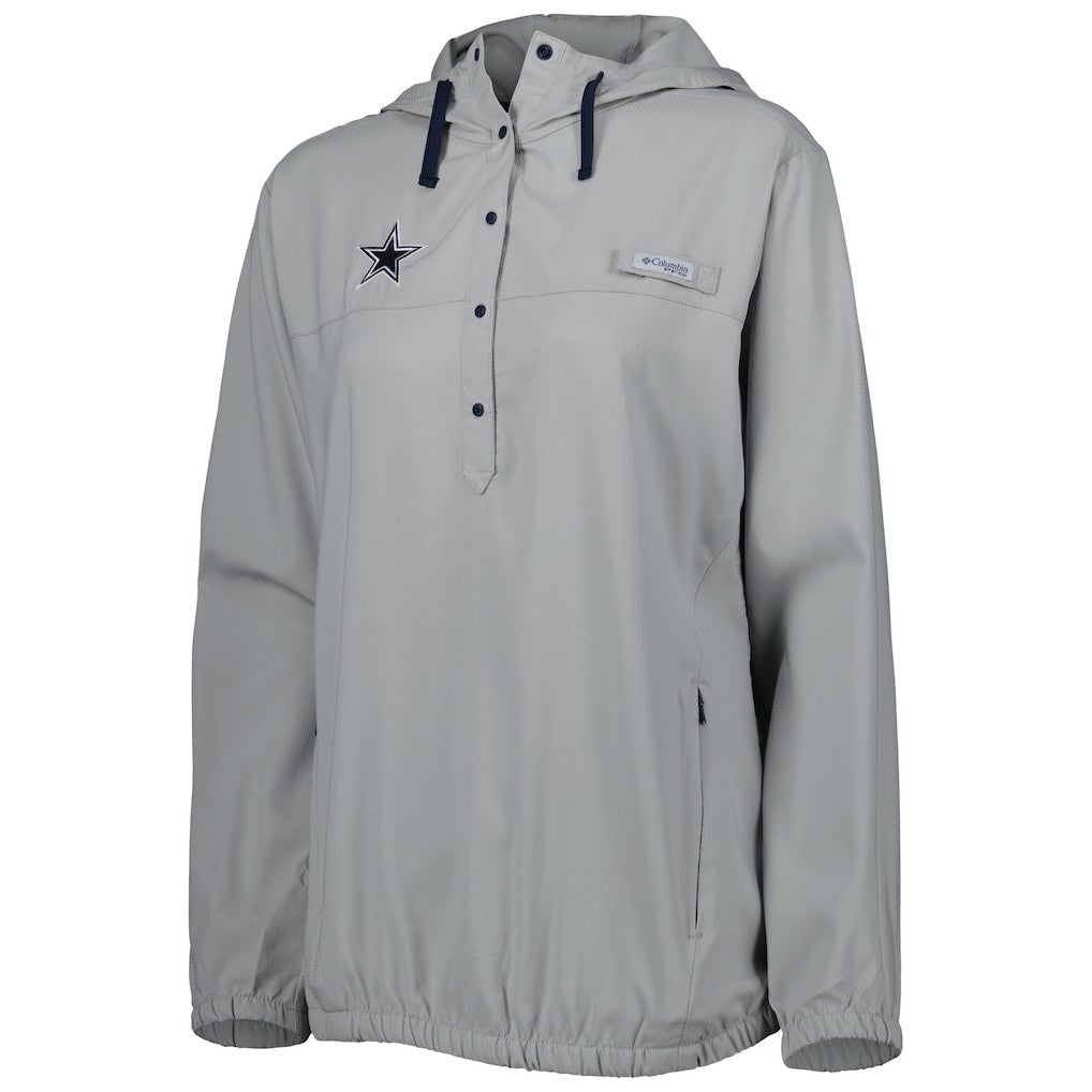 Dallas Cowboys Women's Tamiami Omni-Shade Pullover Hoodie - Gray outlet