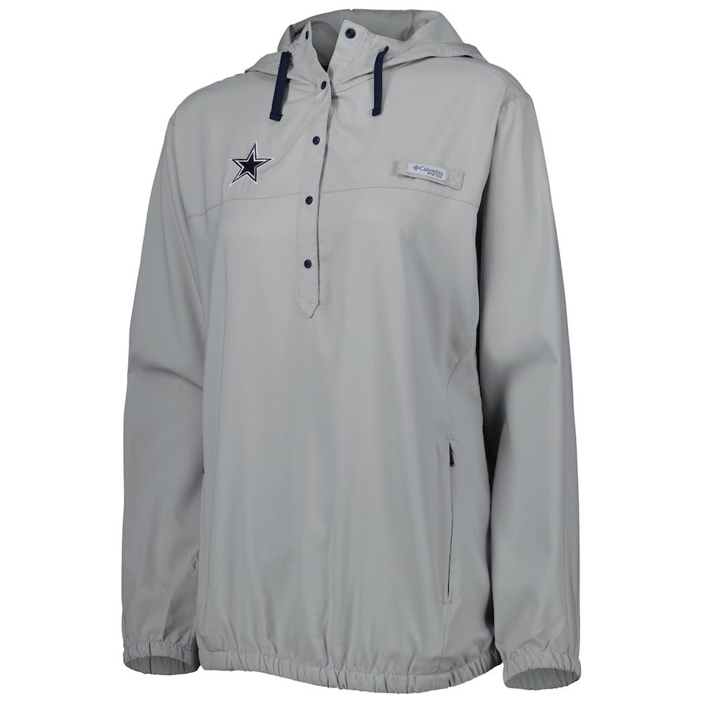 Dallas Cowboys Women's Tamiami Omni-Shade Pullover Hoodie - Gray outlet