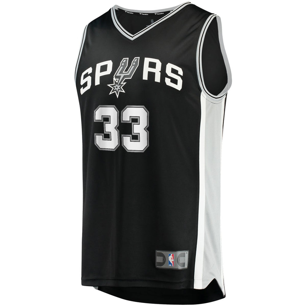 Tre Jones San Antonio Spurs Fast Break Replica Jersey - Icon Edition - Black | Fanatics on sale