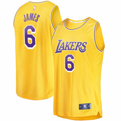 LeBron James Los Angeles Lakers 2021/22 Fast Break Replica Jersey - Icon Edition - Gold | Fanatics sale