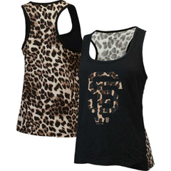 San Francisco Giants Majestic Threads Women's Leopard Tank Top - Black