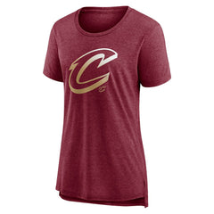 Cleveland Cavaliers Women's Gradient Logo Tri-Blend T-Shirt sale - Heather Wine cheap