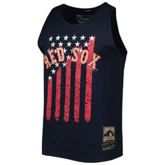 Boston Red Sox Cooperstown Collection Stars and Stripes Tank Top - Navy | Mitchell & Ness