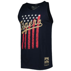 Detroit Tigers Cooperstown Collection Stars and Stripes Tank Top - Navy | Mitchell & Ness