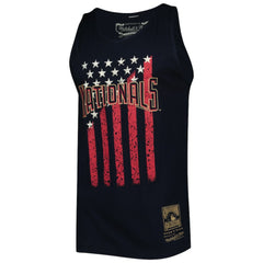 Washington Nationals Cooperstown Collection Stars and Stripes Tank Top - Navy | Mitchell & Ness