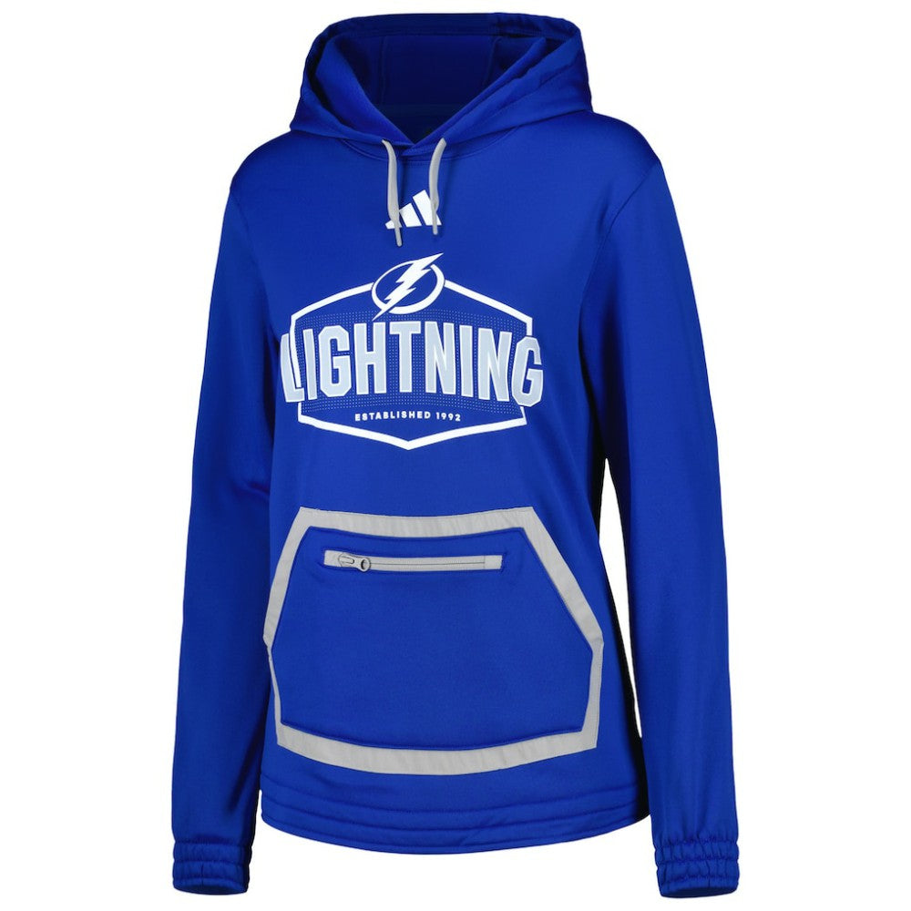 Tampa Bay Lightning adidas Women's Team Pullover Hoodie Blue