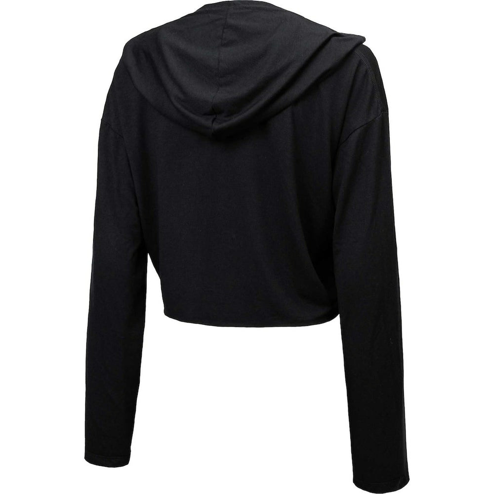 Jacksonville Jaguars Majestic Threads Women's Leopard Cropped Pullover Hoodie - Black outlet