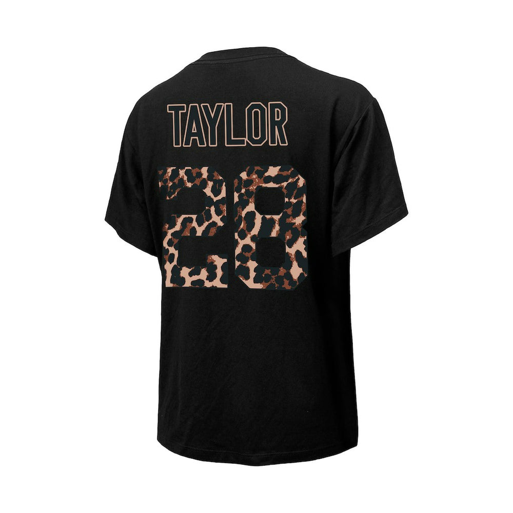 Jonathan Taylor Indianapolis Colts Majestic Threads Women's Leopard Player Name & Number T-Shirt - Black online