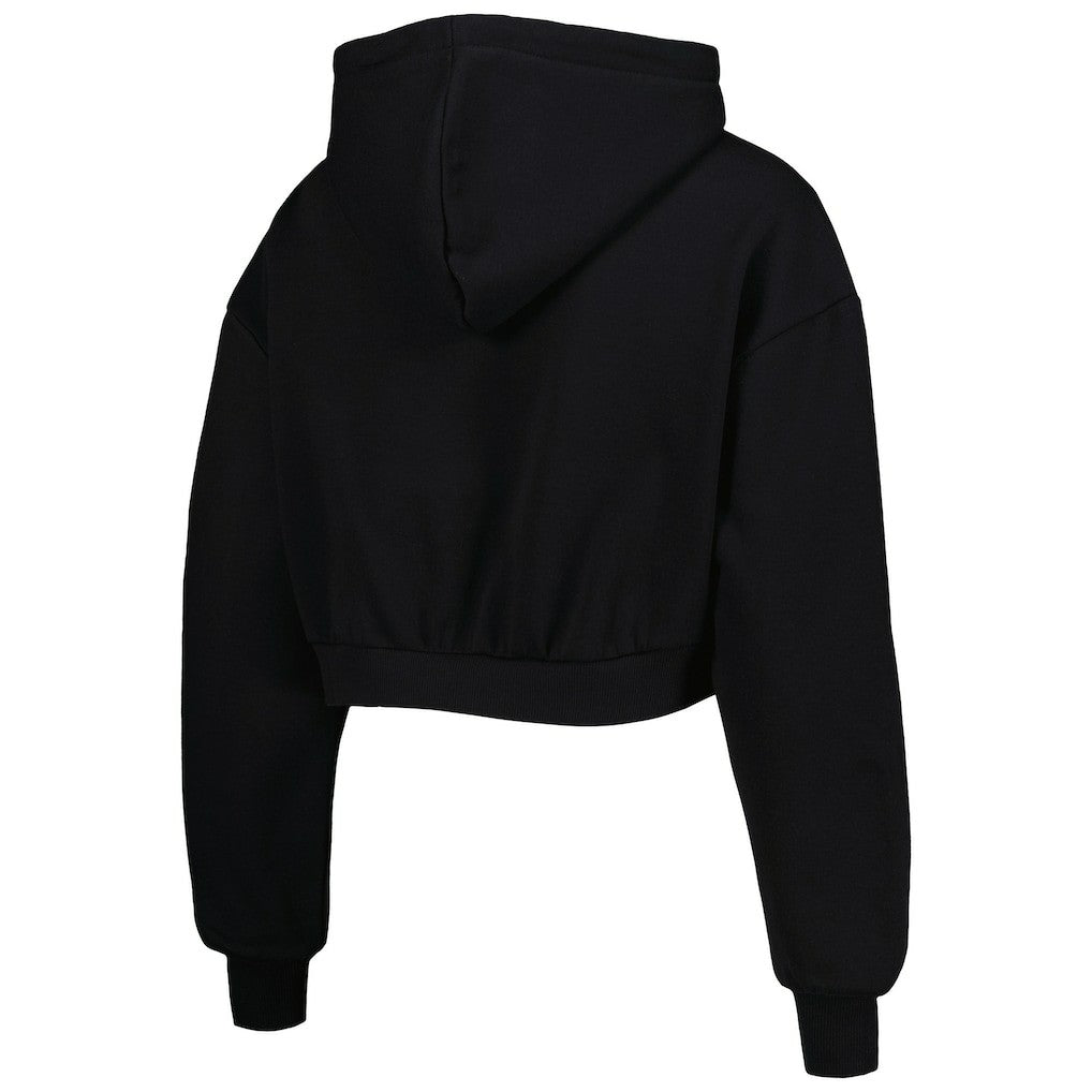 Arizona Cardinals The Wild Collective Women's Cropped Pullover Hoodie - Black for sale