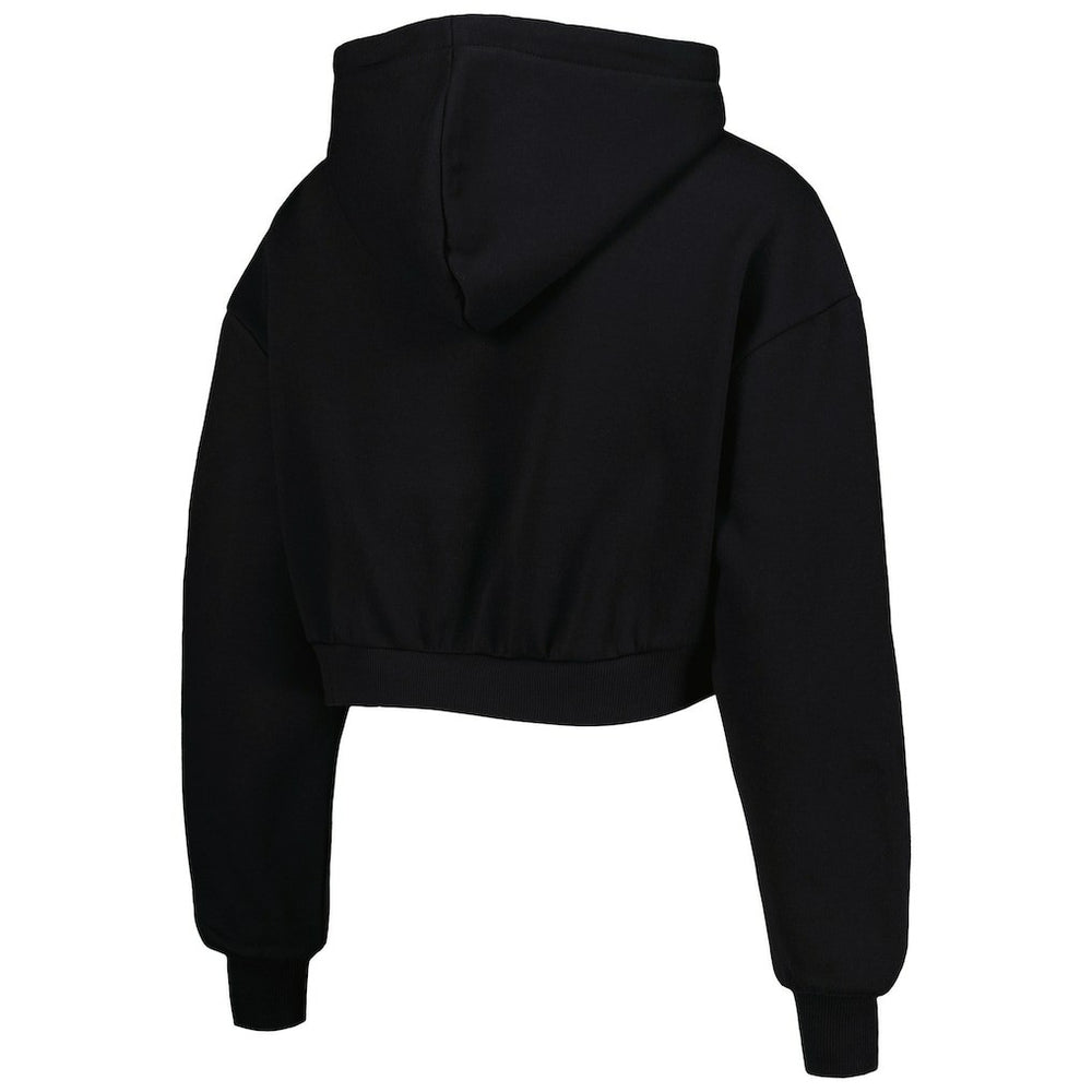 Arizona Cardinals The Wild Collective Women's Cropped Pullover Hoodie - Black for sale