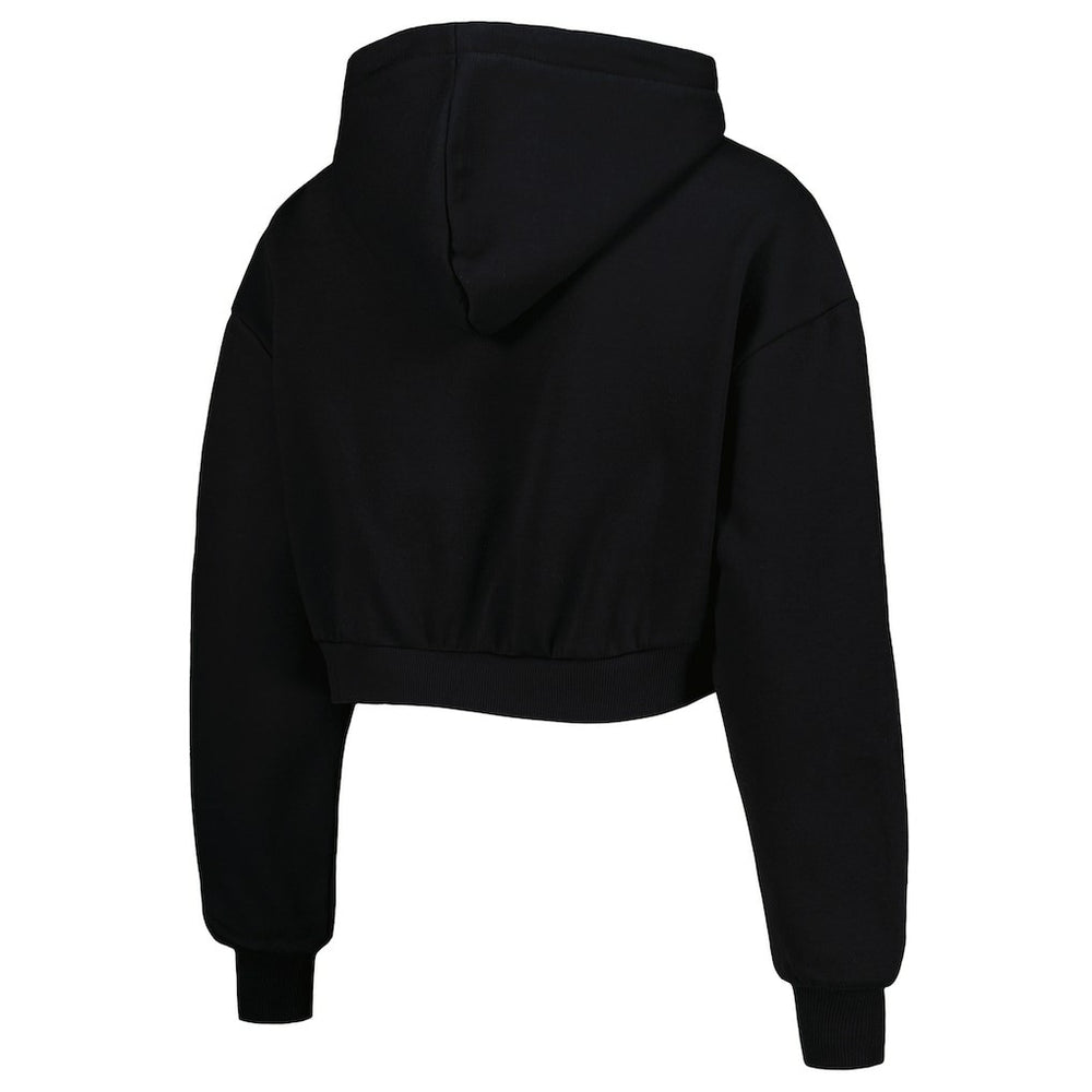 Baltimore Ravens The Wild Collective Women's Cropped Pullover Hoodie - Black discount